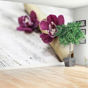 Fotótapéta orchidea Wood 104x70 cm