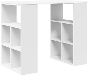 Fehér Sarokíróasztal Fehér MDF Közepes Tároló
