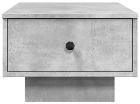 Betonszürke szerelt fa dohányzóasztal 60 x 45 x 31 cm