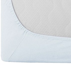 Jersey lepedő jégkék 90 x 200 cm
