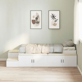 Fehér Tárolóágy keret 90x200 cm