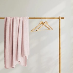 Henry púderrózsaszín mikroszálas takaró, 70 x 150 cm - DecoKing