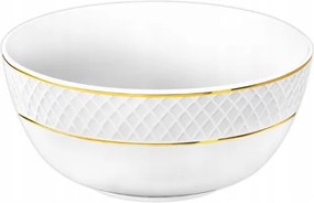 Saláta tálaló Fehér arany kerek porcelán salátatál 600 ml Wilmax