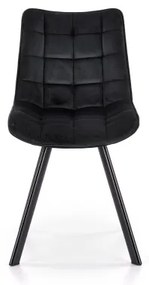COMORO étkezőszék, 1 db, fekete