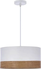 Candellux Porto Függőlámpa Fehér 1X60W E27 Lámpabúra Fehér+dió 31-216