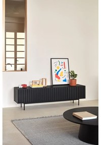 Fekete TV-állvány 180x52 cm Sierra – Teulat