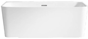 LaVita Mensola fal mellé szerelhető fűrdőkád 150x80 cm négyszögletes fehér 5908211411941