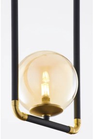 Jupiter 2024 - Csillár zsinóron ZAFRA 1xG9/10W/230V fekete/arany/bézs