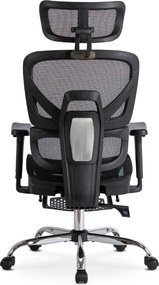 Forgószék ergonomikus kialakítással, fekete színben. KAIR