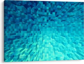 Absztrakt kocka kép (70x50 cm)