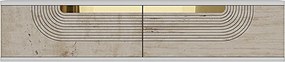 Meyra 120 - White, Travertine, Gold