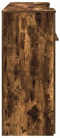 recepciós pult füstös tölgy 200x50x103,5 cm szerelt fa