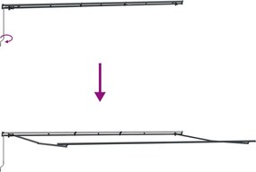 Behúzható napellenző Bézs 600 × 350 cm Poliészter és acél