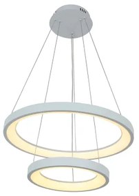 Brilagi - LED dimmelhető csillár kábellel FALCON SLIM LED/68W/230V Ø 50 cm fehér + távirányító