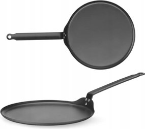 Szénacél palacsintasütő serpenyő, átm. 282 mm
