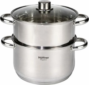 Gőzpároló fazék 5L Acél 24CM 3EL Hoffner Elegance