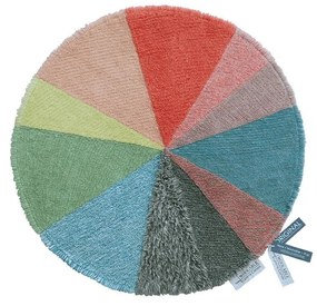 Mosható kézi szövésű gyapjú gyerek szőnyeg ø120 cm Pie Chart – Lorena Canals