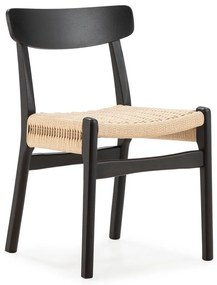 Fekete kaucsukfa étkezőszék szett 2 db-os Biel – MOME