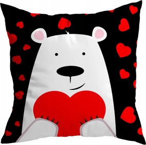 Valentin Napi Párna Ajándék Szerelmeseknek Maci Szív Szerelem 35X35 0023