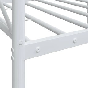 fehér acél kanapéágy matrac nélkül 75 x 190 cm