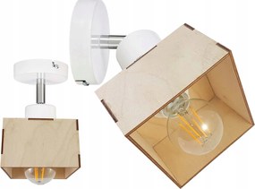 Lámpa Fali Lámpa mozgatható loft fa bögre 1