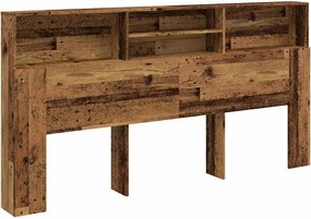 vidaXL antik fa színű szerelt fa áthidalószekrény 200 x 19 x 103,5 cm