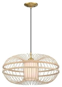 Westinghouse 61255 - Csillár zsinóron TULCEA 1xE27/60W/230V bambusz