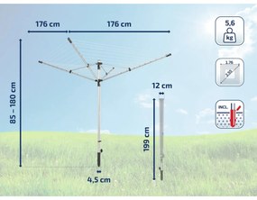 Leifheit LinoLift 500 kültéri ruhaszárító 85359