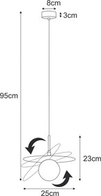 KAJA K-5371 SANTE Fekete Színű Függeszték 1xG9 10W IP20