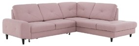 Felbomlottható kanapé, anyag Soro púder rozsaszín, jobb, PRAGA