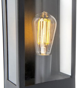 Kültéri fali lámpa fekete szürkületi érzékelővel - Rotterdam