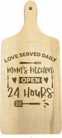 Vágódeszka Fa Dekoráció Ajándék Anya Konyha Nyitott 24/7