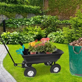 GARDENLINE Kerti kocsi fekete