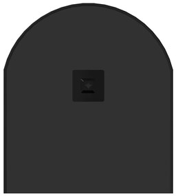 fekete ovális falitükör 80x35 cm
