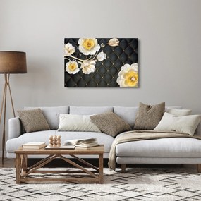 Fehér rózsa virágok képe (90x60 cm)