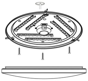 Eglo 97879 - LED Mennyezeti lámpa FRANIA-S LED/33,5W/230V