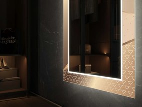 LED tükör dekorral D22