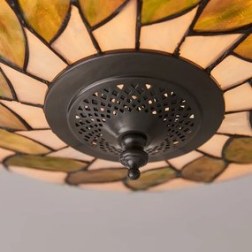 Endon 64173 - Tiffany HUTCHINSON mennyezeti lámpa 2xE27/60W/230V átm. 50 cm