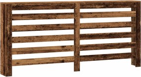 vidaXL antik fa színű szerelt fa radiátorburkolat 175 x 20 x 82 cm