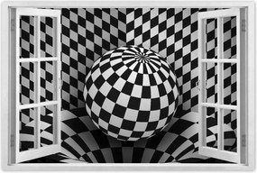 Poszterek 90x60 Absztrakt fekete-fehér