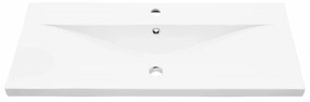 Fürdőszoba Bútor Szett 4 pcs Fekete tölgy 91 x 39.5 x 46 cm