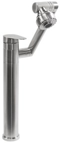 Fürdőszobai csaptelep Rea PACO Nickel Brush INOX High