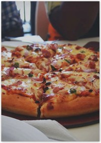 Poszterek 70x100 Pizza darabokban