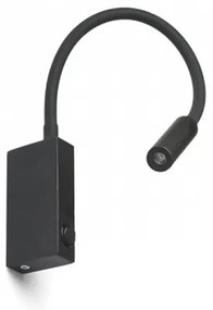 RED - Design Rendl - R12945 - EKE LED/3W/230V flexibilis fekete lámpa