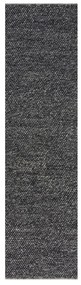Minerals sötétsszürke gyapjú futószőnyeg, 60 x 230 cm - Flair Rugs