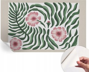 Öntapadós fotótapéta Nappaliba és Hálószobába Virágok levelek 416x254