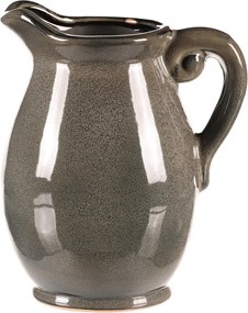 Kerámia váza kancsó formájú, közepes, szürke