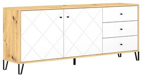 SULA komód artisan tölgy/fehér