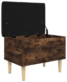 füstös tölgy színű szerelt fa tárolópad 62x42x46 cm