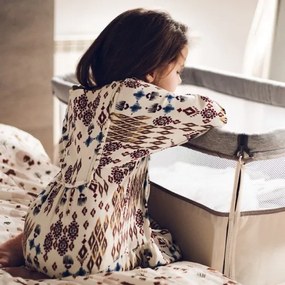 Lionelo - Bölcső 3in1 LEONIE szürke/bézs